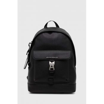 Armani Exchange rucsac barbati, culoarea negru, mare, neted, 952665 4F864