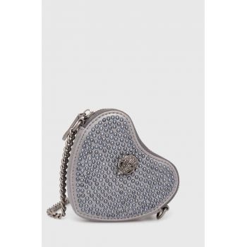 Kurt Geiger London poseta MICRO HEART CROSSBODY culoarea gri, 9548467609