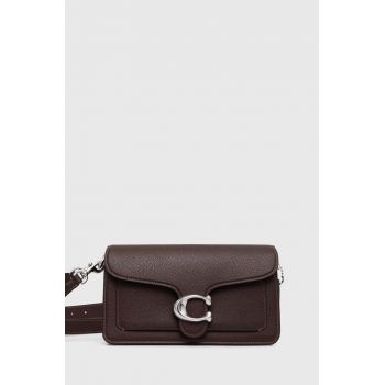 Coach poseta de piele culoarea maro