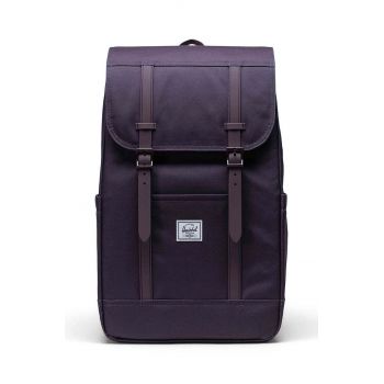 Herschel rucsac Retreat Backpack culoarea violet, mare, neted