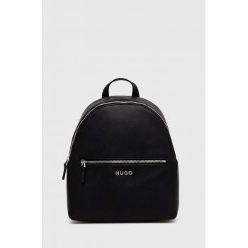 HUGO rucsac femei, culoarea negru, mic, neted, 50523699