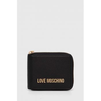 Love Moschino portofel femei, culoarea negru, JC5639PP1LLD0000