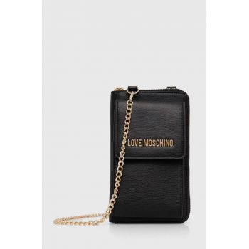 Love Moschino portofel femei, culoarea negru, JC5701PP1LLD0000