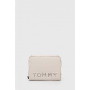 Tommy Jeans portofel femei, culoarea bej, AW0AW16390