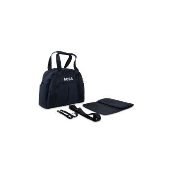 BOSS geanta culoarea negru, mic, cu imprimeu, J51613