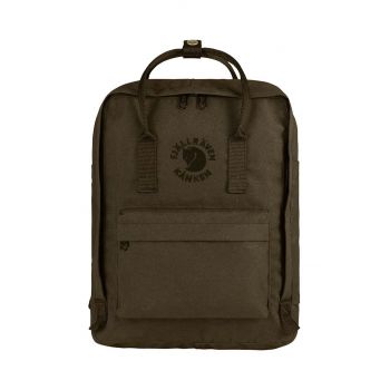 Fjallraven rucsac Re-Kanken culoarea verde, mare, neted