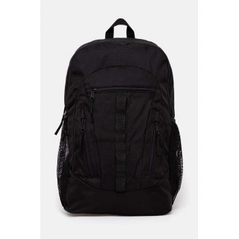 Hollister Co. rucsac barbati, culoarea negru, mare, neted, KI312-4019