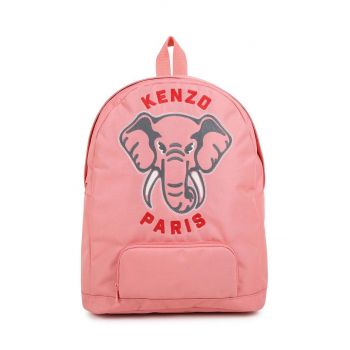 Kenzo Kids ghiozdan copii culoarea roz, mare, cu imprimeu, K60603.G