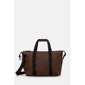 Rains geanta Hilo Weekend Bag Small W3 culoarea maro, 14220-23