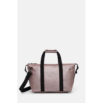 Rains geanta Hilo Weekend Bag Small W3 culoarea roz, 14220-37