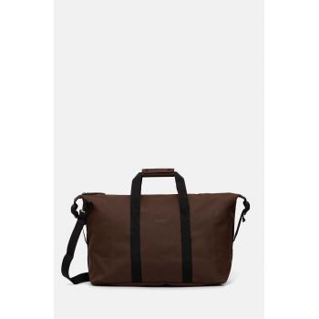 Rains geanta Hilo Weekend Bag W3 culoarea maro, 14200-23