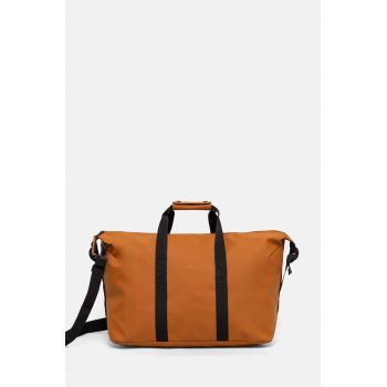 Rains geanta Hilo Weekend Bag W3 culoarea maro, 14200-63