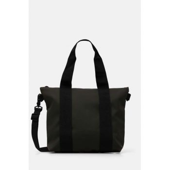 Rains geanta Tote Bag Micro W3 culoarea verde, 14180-03