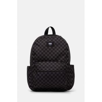 Vans ghiozdan copii Old Skool Grom Check Backpack culoarea negru, mare, modelator, VN000J3KBA51