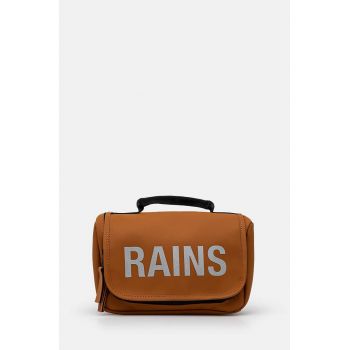 Rains portfard Texel Wash Bag W3 culoarea maro, 16310-63