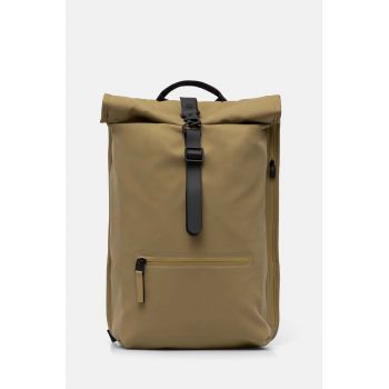 Rains rucsac MSN Bag W3 culoarea verde, mare, neted, 13300-44