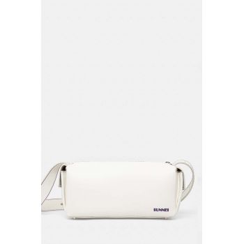 Sunnei poseta de piele culoarea alb, MACCWBAG017