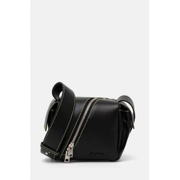 Sunnei poseta de piele culoarea negru, MACCWBAG004