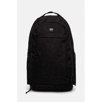 Vans rucsac culoarea negru, mare, neted, VN000HRGBLK1