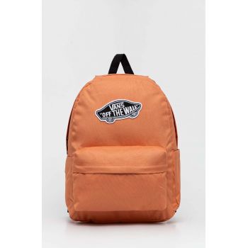 Vans rucsac culoarea portocaliu, mare, cu imprimeu, VN000H4YVVL1