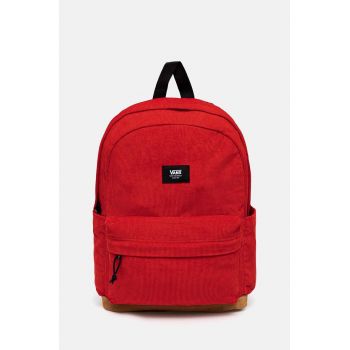 Vans rucsac culoarea rosu, mare, cu imprimeu, VN000HRJIZQ1