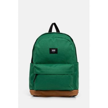 Vans rucsac culoarea verde, mare, neted, VN000HRJJ5F1