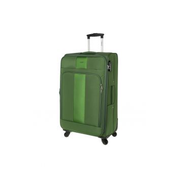 Troler Mare - Extensibil - 4 Roti - ZC 615 - 77 cm - Verde