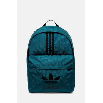 adidas Originals rucsac Adicolor femei, culoarea turcoaz, mare, cu imprimeu, JE1618