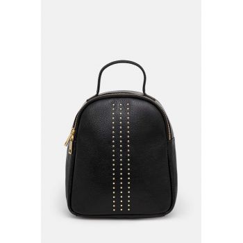 Answear Lab rucsac femei, culoarea negru, mic, cu imprimeu