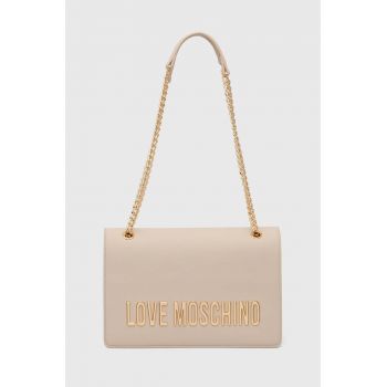 Love Moschino poseta culoarea bej, JC4192PP1LKD0000