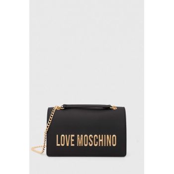 Love Moschino poseta culoarea negru, JC4192PP1LKD0000