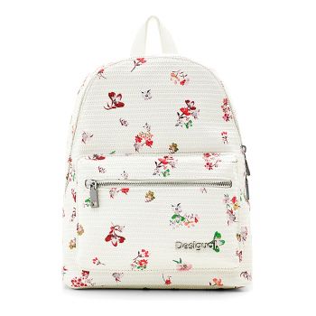 Rucsac de piele ecologica cu model floral