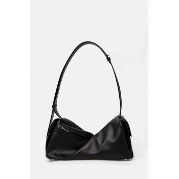 Sunnei poseta de piele culoarea negru, CACCWBAG002