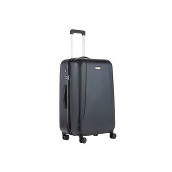 Troler Mare - Policarbonat/ABS - 4 Roti Duble - OKOBAN - cifru TSA - SKYHOPPER - 78.5 cm - Negru