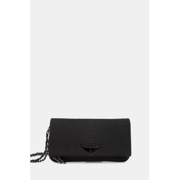 ZADIG&VOLTAIRE poseta de piele culoarea negru, LWBA02223