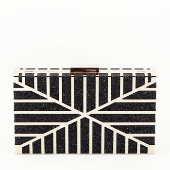 Clutch elegant accesorizat B-BFL-19207 05 Negru