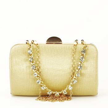 Clutch elegant accesorizat B-BJH-22703 05 Auriu