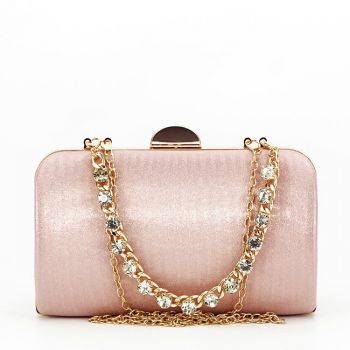 Clutch elegant B-BJH-22703 05 Champagne