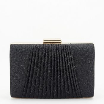 Clutch elegant negru cu sclipici B-1009 05