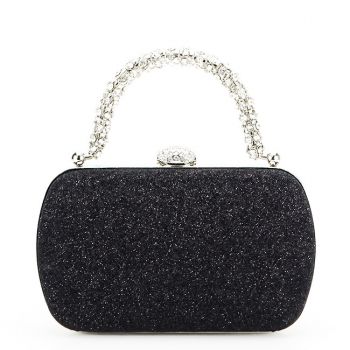 Geanta clutch cu maner detasabil B-BYH-871 06 Negru