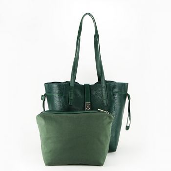 Geanta David Jones cu borseta detasabila B-6806-2 13 Verde inchis