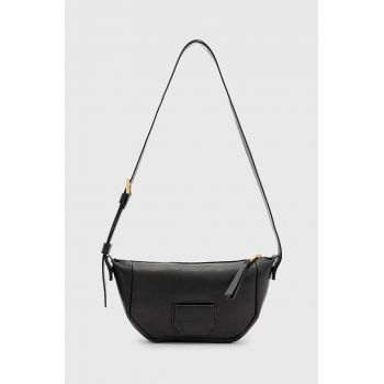 AllSaints poseta de piele MADEA CROSSBODY culoarea negru, W349XB