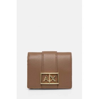 Armani Exchange portofel femei, culoarea maro, 948600 4F786