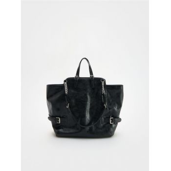 Reserved - LADIES` BAG - negru