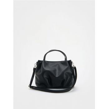 Reserved - LADIES` HANDBAG - negru