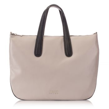 Taupe shopper bag