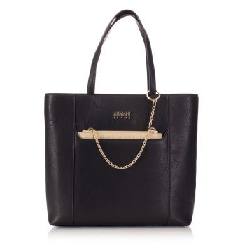 Black shopper bag