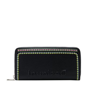 Large embroidered wallet