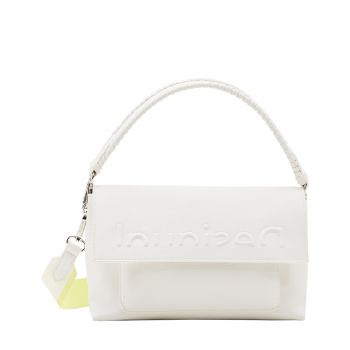 Midsize half logo crossbody bag