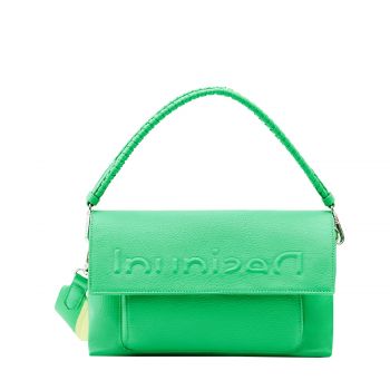 Midsize half logo crossbody bag